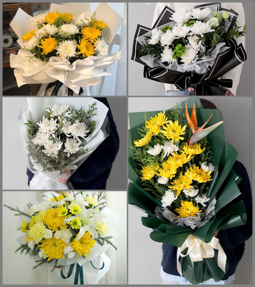 广东揭阳市普宁市里湖镇白事花束代送